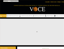 Tablet Screenshot of centreculturelvoce.org